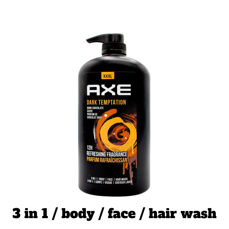 Axe - Dark Chocolate Scent 3 in 1 Body Wash - 1L
