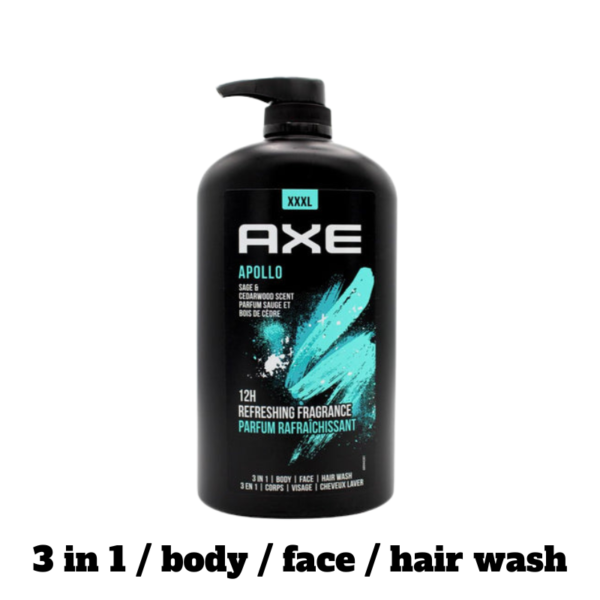 Axe - Sage & Cedarwood Scent 3 in 1 Body Wash - 1L