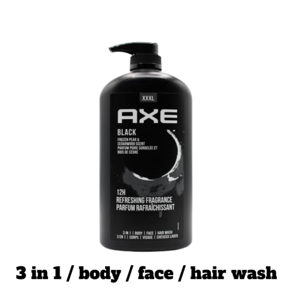 Axe - Black Frozen Pear & Cedar Wood Scent 3 in 1 Body Wash - 1L