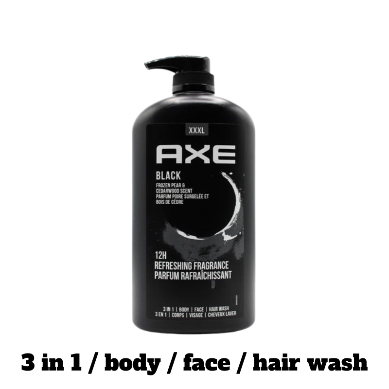 Axe - Black Frozen Pear & Cedar Wood Scent 3 in 1 Body Wash - 1L